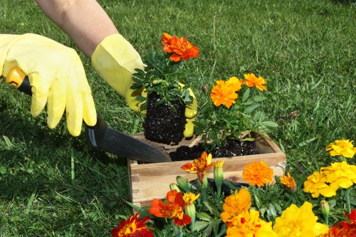 Satisfied clients in their Gardener Palmers Green-maintained garden